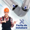 Tubo Gomito PVC U 90° Ø50mm x 1 1/2” Collegamento