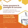 ERBOTECH Curcuma Organic Capsules, 200 g Pack, Approx. 280 Capsules,