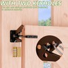 Self-Locking Heavy-Duty Gate Latch: Automatic Gravity Lever Type for Wooden