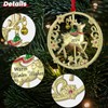 FIHOO Christmas Tree - 2024 Rotation Reindeer Hanging Ornaments Pendant