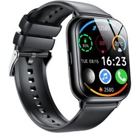 Smart Watch (2024 New Release/Enhanced Performance) Bluetooth Calling Function, 1.85-inch HD Large Screen, Smart Watch, Music Playback, SOS, Pedometer