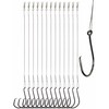 Hlotmeky 100pcs Fishing Hooks with Leader (100pcs-1/0)