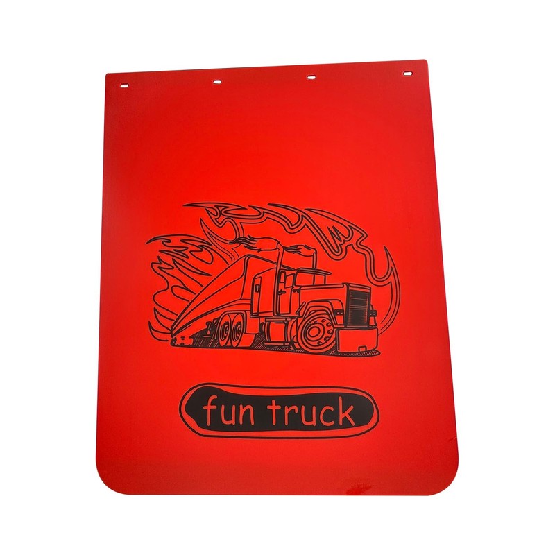 BST BSSP Universal Red Mud Flaps for Semi Trucks, 24''X30''