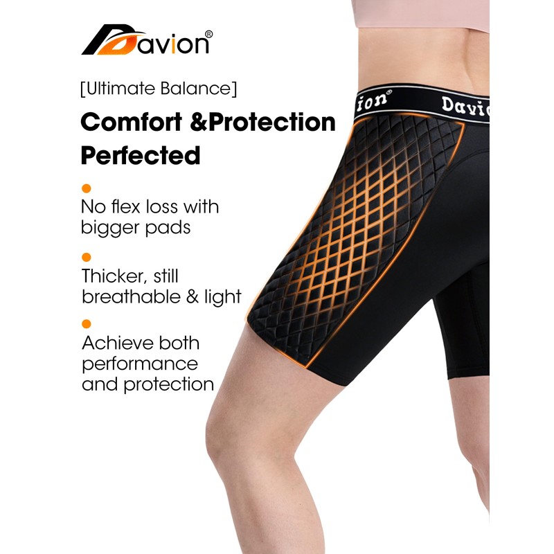 Davion Softball Sliding Shorts Women Padded Compression Slider Shorts for