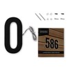 7 Inch LED House Numbers, ABS-Polymer, Premium Quality, Backlit LED