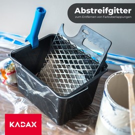 KADAX 30,5 x 23 cm Plastic Paint Grid, Large Paint Grid for Paint, Painters Accessories, Scraper Grid, Draining Grid, Painting Tool, Paint Scraper, Customisable