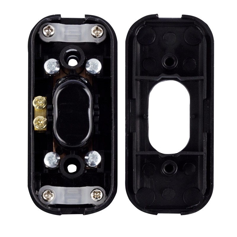 4smile.shop Intermediate Switch 6 Amp 2 Pin, Black, 0509075555