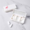 SagaSave Travel Pill Case 3 Compartments Portable Pill Case Dustproof