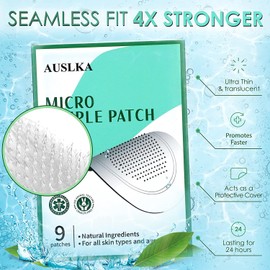 AUSLKA AUSLKA Blemish Patch, Hydrocolloid Blemishes Patch Dots for Face, Zit Patches, Zit Stickers (9 Patches)