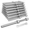 BLIKA 50 Pack 3/16" Cable Railing Swage Threaded Stud Tension