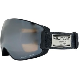Mutant M2301PL-2 MBK/SLV Snow Goggles, Polarized Lens