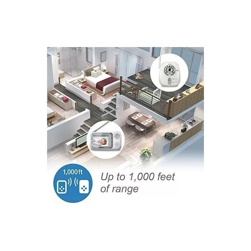 VTech VM321 Video Baby Monitor with Automatic Infrared Night Vision,