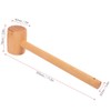 2PCS Wooden Mallet Hammer, Mini Wooden Crab Mallets Hand Craft