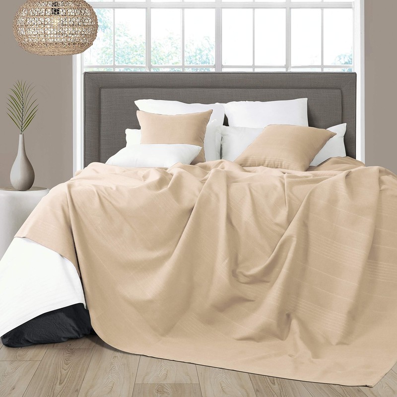 EHC Classic Rib Cotton Throw, Sofa Bed Throw Bedspread -