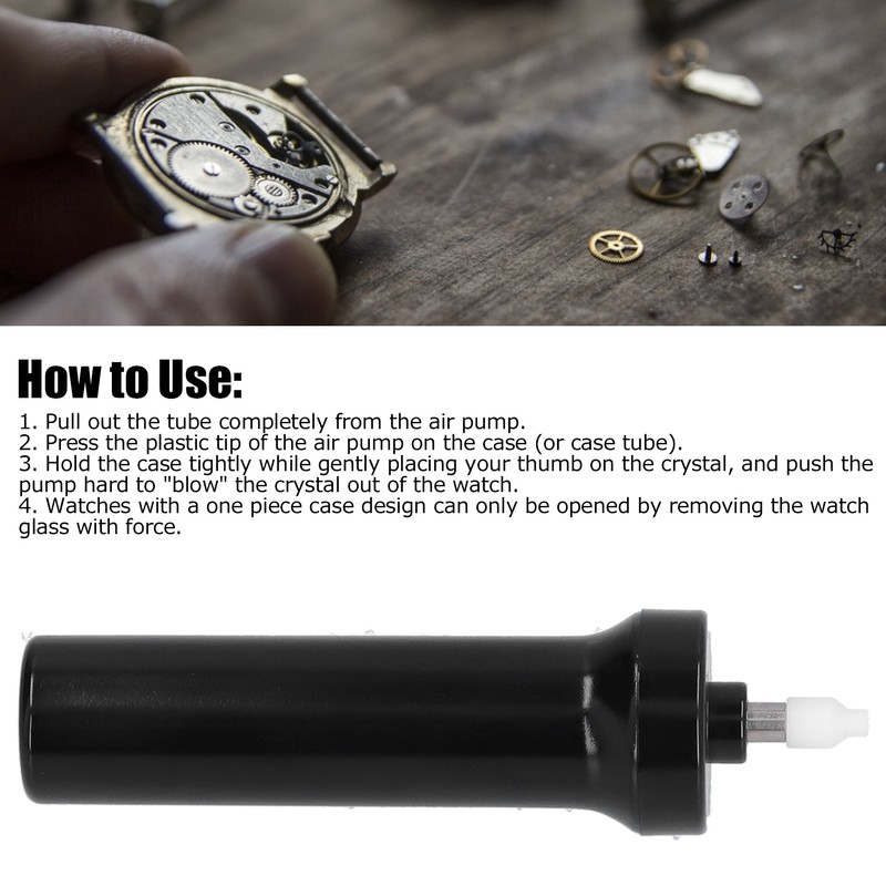 Watch Repair Air Pump Glass Crystal Removal Tool Professional for