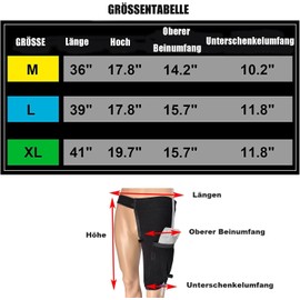 Catheter Leg Bag Holder, Urine Leg Bag Holder Cover with Belt, Foley Leg Bag Sleeve for Incontinence Urine Bag. (M)