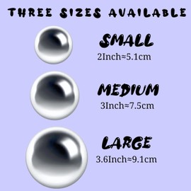 SUS304 Stainless Steel Dog Food Slow Feeder Ball - Slows Fast Eating, Prevents Choking, Bloating & Obesity - Fun, Healthy Feeding for Dogs - Durable, Non-Toxic & High Adaptability (Small 2.5 Inch)