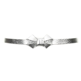 Vanzetti 15 mm Metallic Bow Belt W80 Silver Metallic, Metallic silver