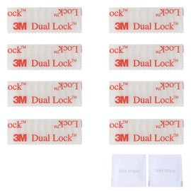 Tangyinrd EZ Pass/IPass/IZoom/SunPass Dual Lock Adhesive Strips 8 PCS (4 Sets), EZ Pass/I-Pass/Toll Tag Tape Mounting kit,Peel and Stick Adhesive Strips Dual Lock Tape