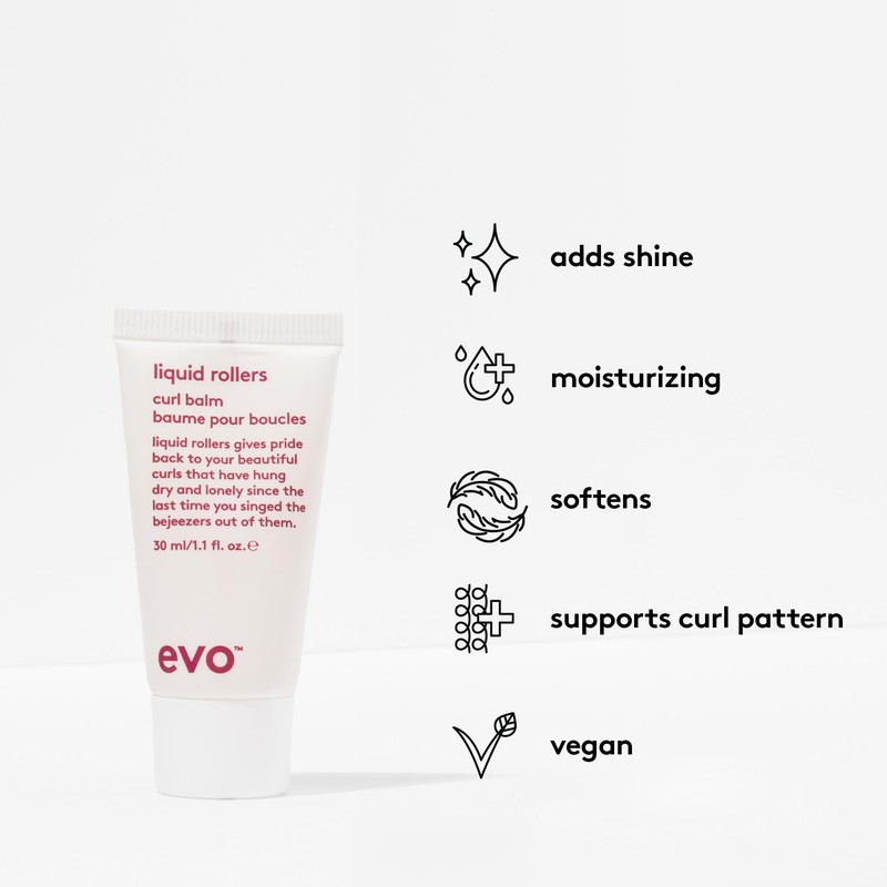 evo Liquid Rollers Curl Balm - Hair Styling Balm -