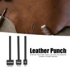 3Pcs Leather Perforated Tool Black Tooth Durable Quick Easy DIY