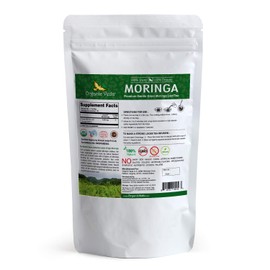 Organic Veda Moringa Tea Bags – 100% Pure USDA Organic Certified Whole Green Premium Dried Moringa Leaf Tea – Non-GMO, Caffeine Free, Gluten-Free - 60 Tea Bags
