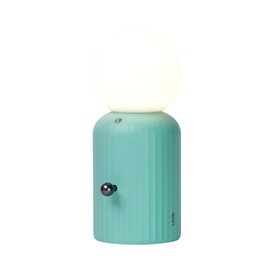 Lund London Skittle Lamp Ball Table Lamp with Charging Pad - Bedside Lamp Nightstand Lamp Home Decor Lamp for Office, Bedroom, Living Room Orb Lamp 3" W x 7" H (Mint Green)