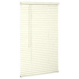 Lotus & Windoware Cordless 1" Vinyl Mini Blind 32" Wide x 64" Long, Alabaster (MLX3264AL)