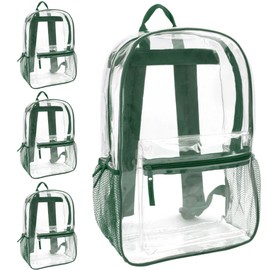 Trail maker Bulk Clear Backpacks Wholesale for School 24 Pack Clear Backpacks for Boys, Girls, School, Stadium, Travel