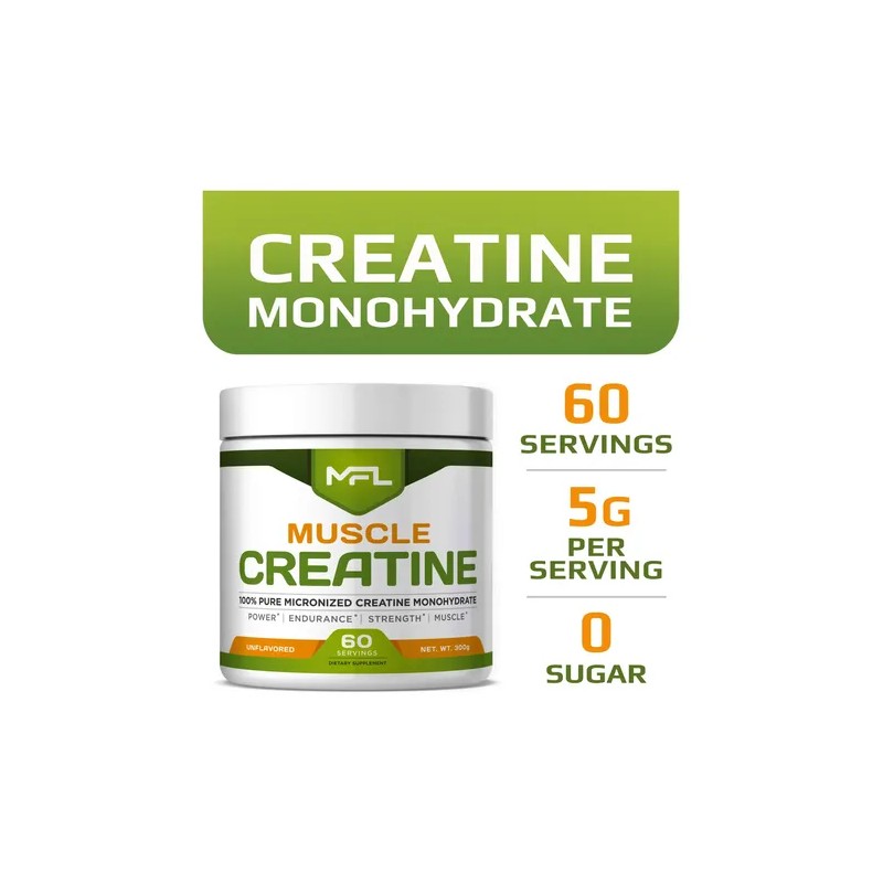 Mfl Creatine Monohydrate Micronizada 5 G Por Porción