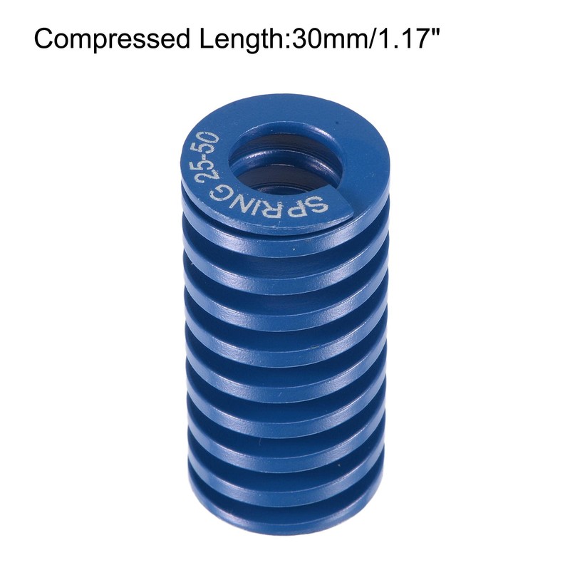 sourcing map Compression Mould Die Spring, 25mm OD 50mm Free