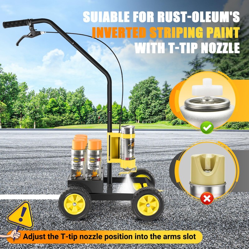 Parking Lot Striping Machine, Playing Field Striping Line Marking Machine,