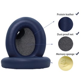 Replacement Ear Pads Compatible with Sony WH-1000XM4 Wireless Noise-canceling Headphones, Akkiv Replacement Ear Pads Made of Protein Leather and Memory Foam (Blue)