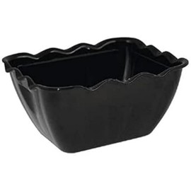 Kristallon CB757 Salad Crocks, 0.75 L, Black
