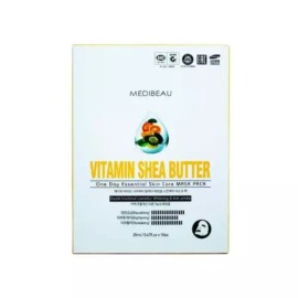 Medibeu 원데이 에센셜 스킨케어 마스크팩 20ml-비타민 시어버터 10매입 메디뷰 One Day Essential Skincare Mask Pack 20ml - Vitamin Shea Butter 10 Sheets Mediview