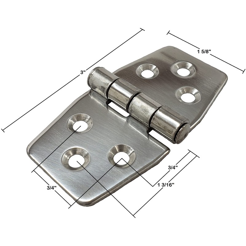Salty Reef Marine Hardware - Hatch Hinge - 3" x