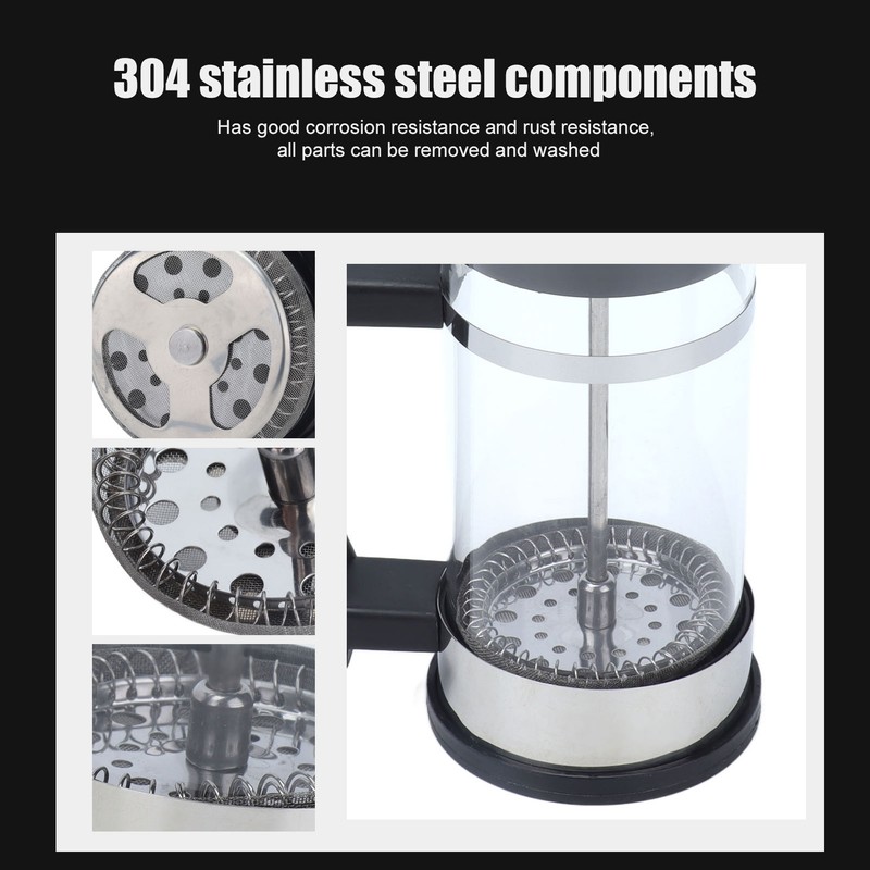 350ml Hand Brewing Coffee Press Pot Heat Resistant Coffee Tea