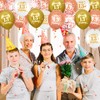 13th Birthday Balloons, 24 Pcs Rose Gold and White 13th