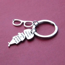 Edna Mode Quote Keychain I Never Look Back Darling it distracts from the now (keychain)