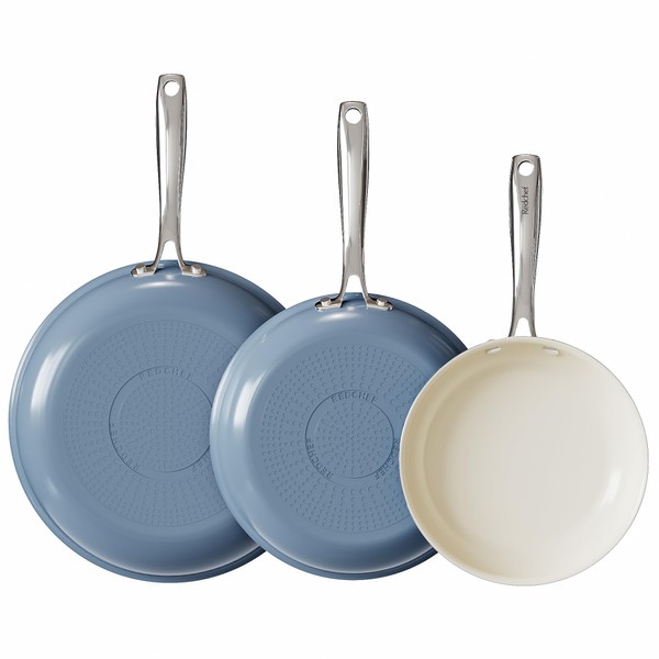 Redchef Non Stick Ceramic Frying Pan Set, Non Toxic Ceramic