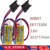 Unbranded 4x 1700mAh ER17330V 3.6V Mitsubishi A6BAT MR-BAT PLC Battery