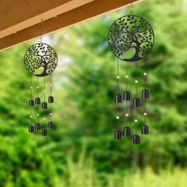 eUty 2 Pack 32" H Wind Chimes, Tree of Life Wind Chimes for Outside, Large Wind Chimes Outdoor with Bells for Decoration for Home, Garden, Patio, Backyard