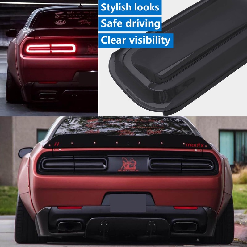 WildWell Challenger Tail Light Covers for 2015-2024 Dodge Challenger Accessories