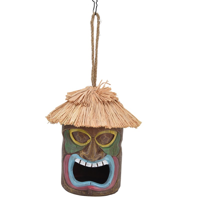 Hand Made Birdhouse Covered Resin Bird Feeder for Home Garden