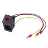 3Dman 15A 250V Rocker Switch On/Off Power Socket Inlet Module