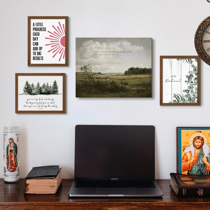 Loomarte Christian Bible Verse Wall Art Inspirational Decor You Can't