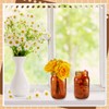 Tessco for you 12 Pcs Bulk Amber Mason Jars with