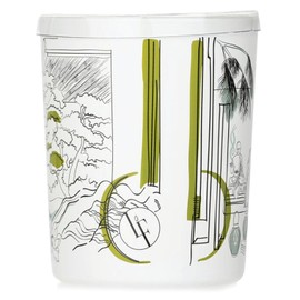 Scented candle Garden interior decorated glass, Bougie La Francaise 180 g 40 hours Cotton wick Design Anais Vielfaure (Zen Garden)