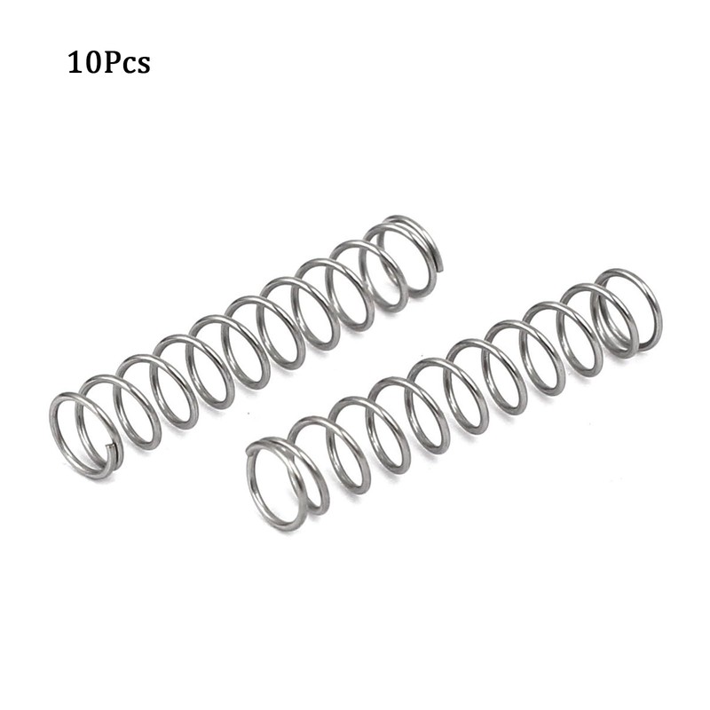 TOP-VIGOR 10Pcs Compression Spring, 4mm OD,0.4mm Wire Size,20mm Free Length