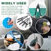 Keadic 75Pcs 3 Sizes 3/16" Black Aluminum Blind Rivets Assortment